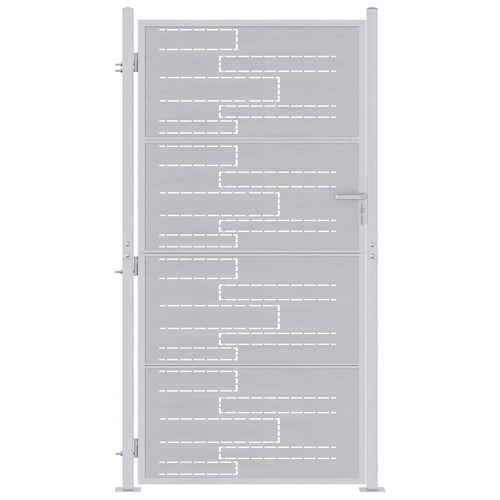 Cancello da giardino in acciaio inossidabile 85 x 174 cm