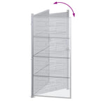 Cancello da giardino in acciaio inossidabile 85 x 174 cm
