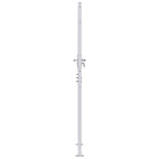 Cancello da giardino in acciaio inossidabile 85 x 174 cm argento
