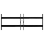 Griglia Finestra 76 x 30 cm Acciaio Verniciato a Polvere Nero