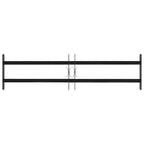 Griglia Finestra 115 x 30 cm Acciaio Verniciato Nero