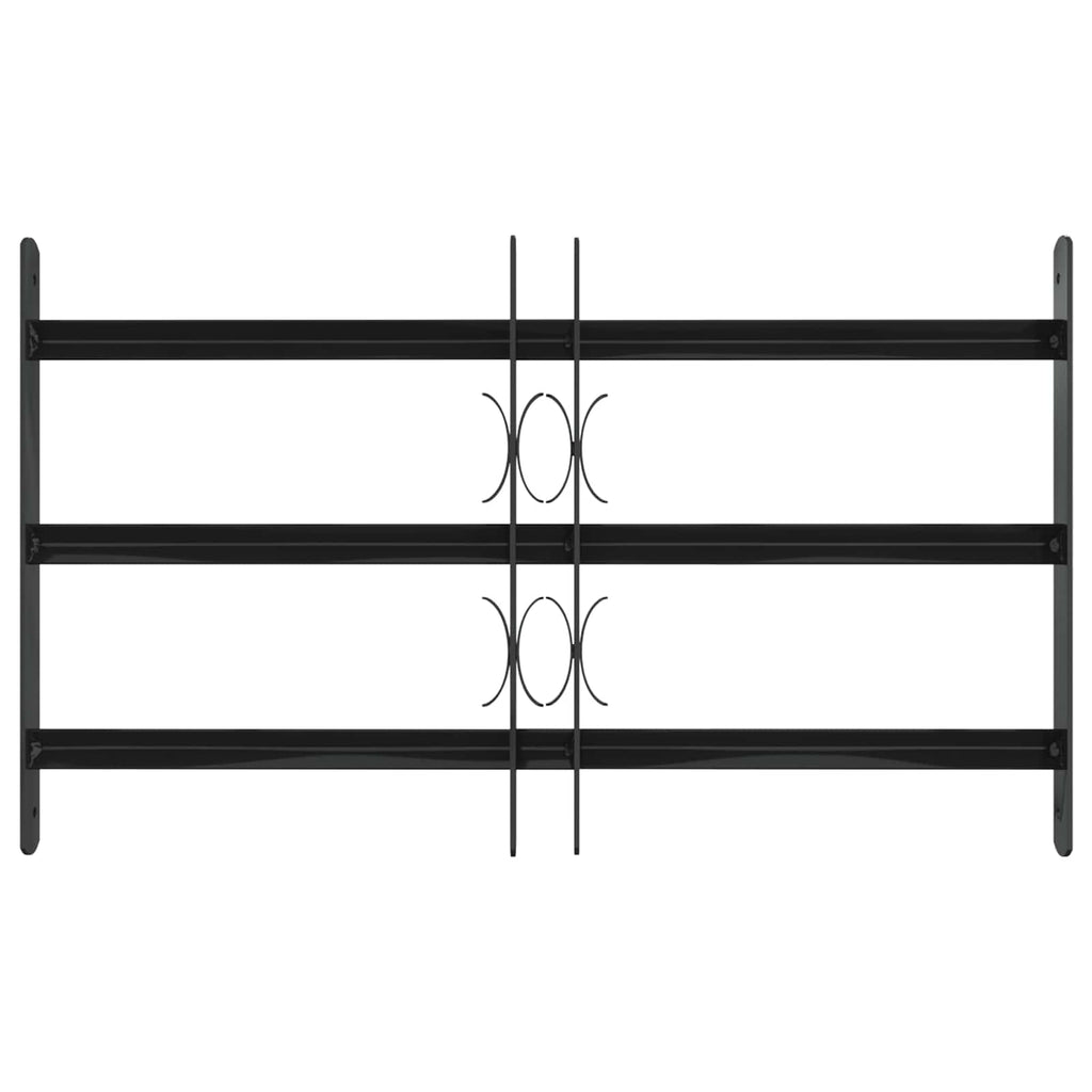 Griglia per Finestra 75.5 x 45 cm Acciaio Verniciato a Polvere Nero