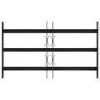 Griglia per Finestra 75.5 x 45 cm Acciaio Verniciato a Polvere Nero
