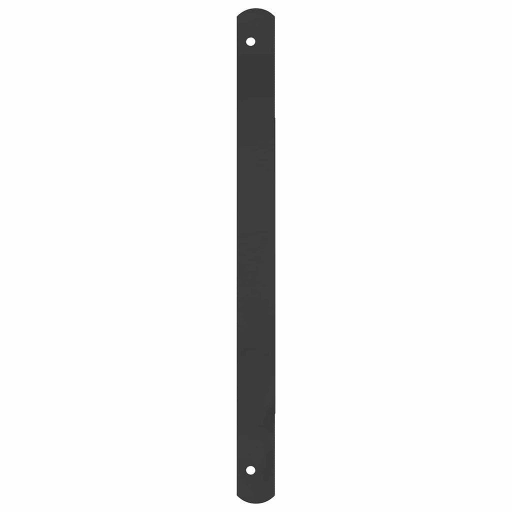 Griglia Finestra 116 x 45 cm Acciaio Verniciato a Polvere Nero