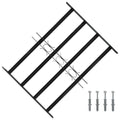 Griglia Finestra 75.5 x 60 cm Acciaio Verniciato Nero