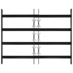 Griglia Finestra 75.5 x 60 cm Acciaio Verniciato Nero