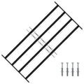 Griglia Finestra 115 x 60 cm Acciaio Verniciato a Polvere Nero