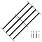 Griglia Finestra 115 x 60 cm Acciaio Verniciato a Polvere Nero