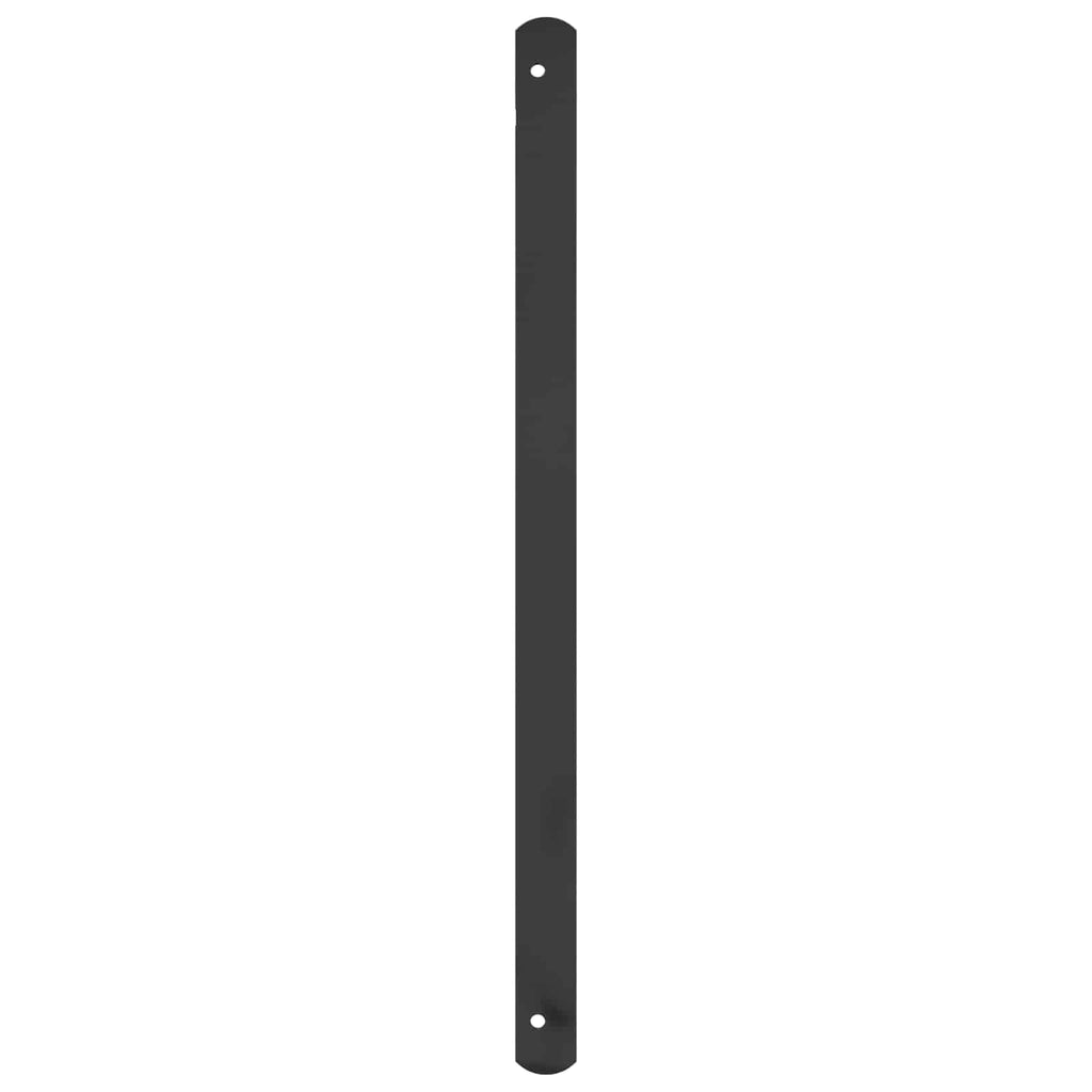 Griglia Finestra 175 x 60 cm Acciaio Verniciato a Polvere Nero