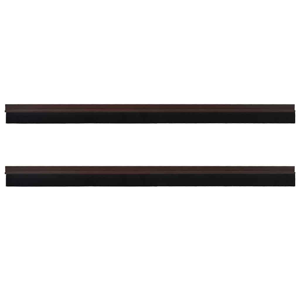 Spazzole per porte autoadesive marrone 100 cm - Set 2 pezzi