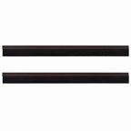 Spazzole per porte autoadesive marrone 100 cm (2 pezzi)