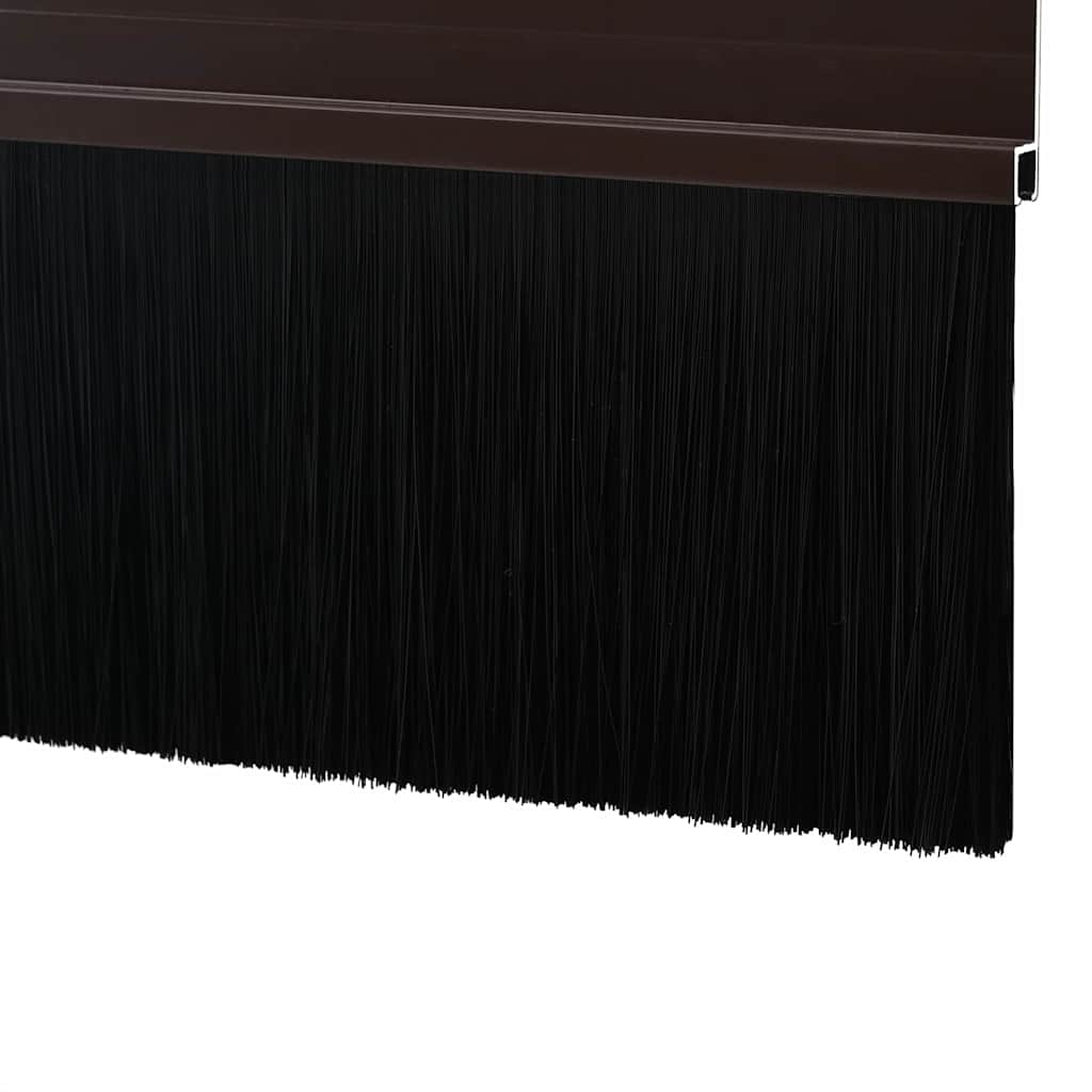 Spazzole per porte autoadesive 2 pezzi Marrone 100 cm