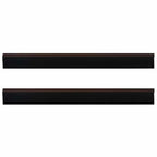 Spazzole per porte autoadesive 2 pezzi Marrone 100 cm