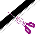 Guarnizione a spazzola per porta autoadesiva 100 cm marrone - Set 6 pezzi