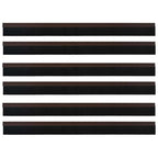 Spazzole per porte autoadesive 6 pezzi Marrone 100 cm