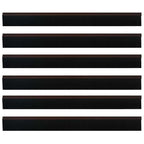 Spazzole per porte autoadesive 6 pezzi Marrone 100 cm