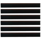 Spazzole per porte autoadesive 6 pz Marrone 100 cm