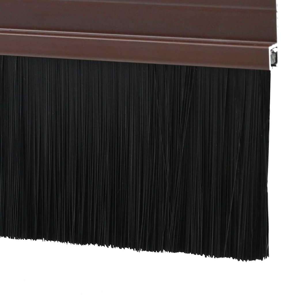 Spazzole per porte autoadesive marrone 100 cm - Set 12 pezzi