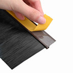 Spazzole per porte autoadesive 12 pcs Marrone 100 cm