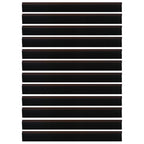 Spazzole per porte autoadesive 12 pcs Marrone 100 cm