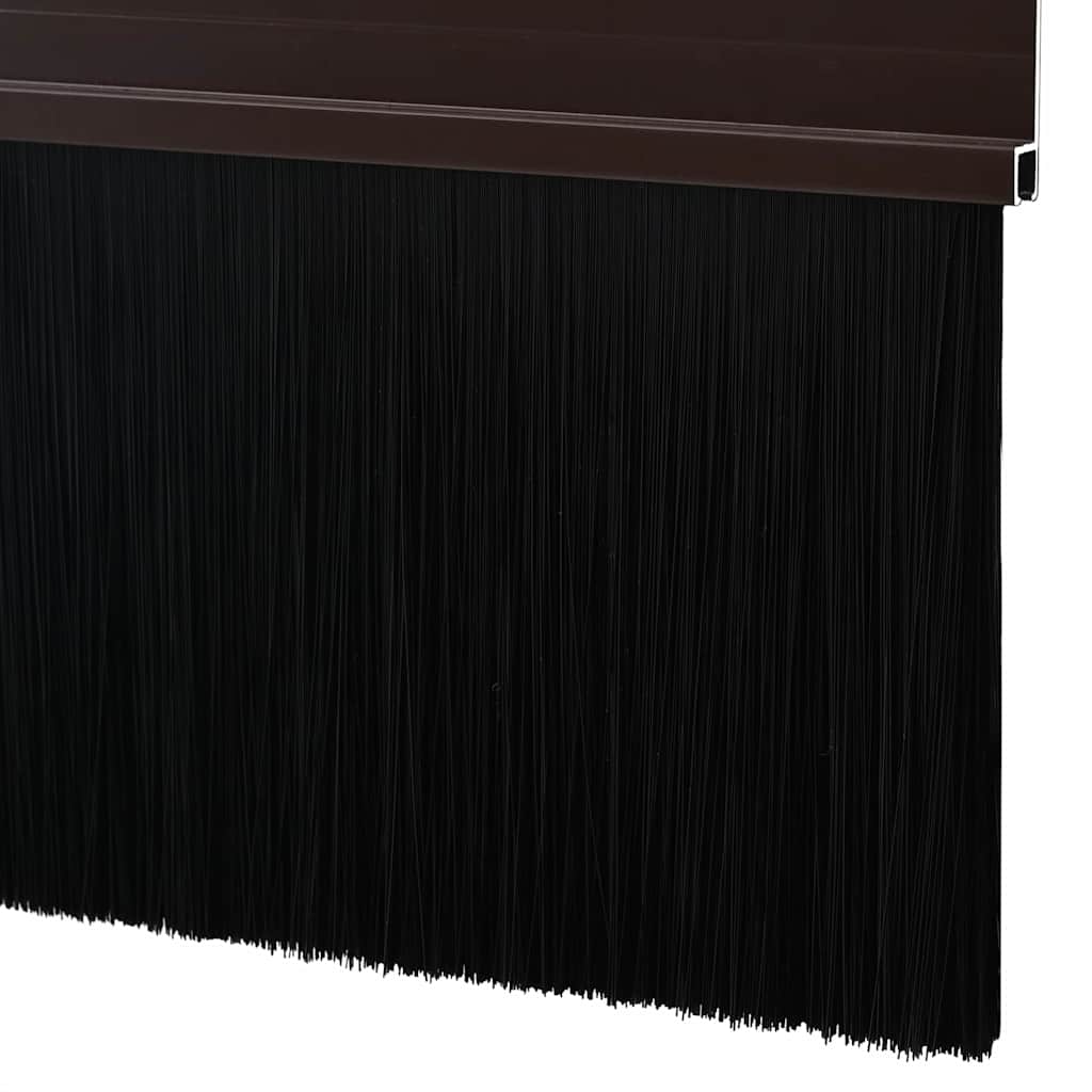 Spazzole per porte autoadesive 12 pezzi Marrone 100 cm
