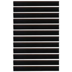 Spazzole per porte autoadesive 12 pezzi Marrone 100 cm