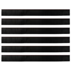 Guarnizioni a spazzola autoadesive per porte in alluminio 100 cm marrone (6 pezzi)