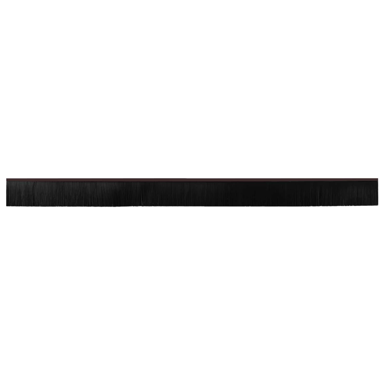 Guarnizioni a spazzola autoadesive per porte in alluminio 100 cm marrone - Set 12 pcs