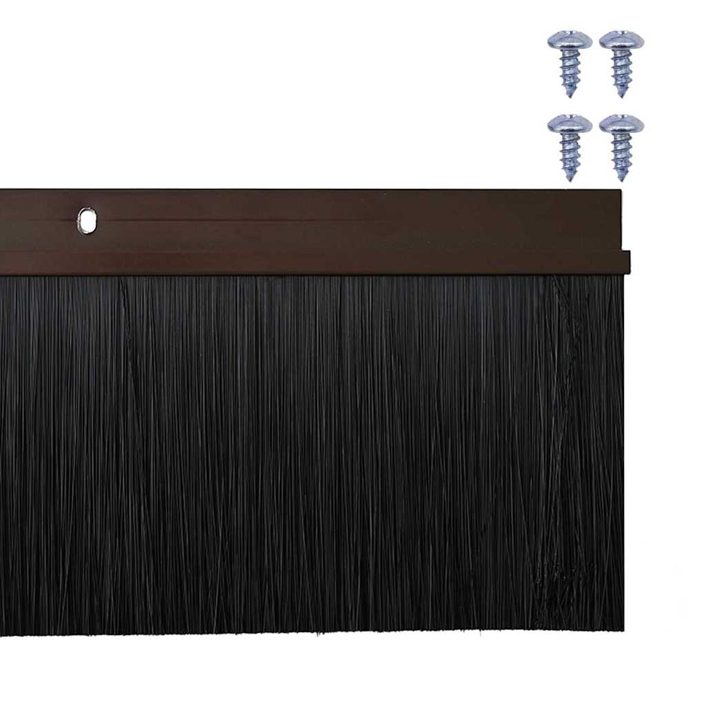 Spazzole per porte a vite 2 pz Marrone 100 cm