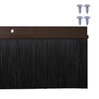 Spazzole per porte a vite 2 pz Marrone 100 cm