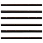 Spazzole per porte a vite 6 pcs Marrone 100 cm