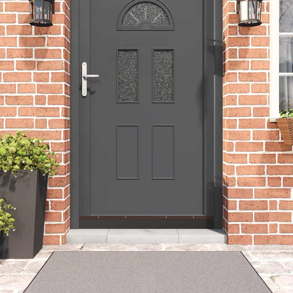 Guarnizione per porta a spazzola 100 cm marrone - Set 6 pezzi