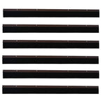 Guarnizione per porta a spazzola 100 cm marrone - Set 6 pezzi