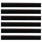 Spazzole per porte a vite 6 pezzi Marrone 100 cm