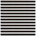 Guarnizione per Porta a Spazzola a Vite 100 cm Marrone - Set 12 pezzi