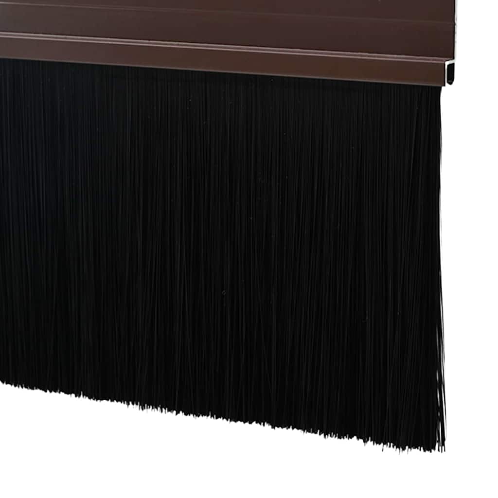 Spazzole per porte a vite 12 pezzi Marrone 100 cm
