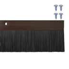Spazzole per porte a vite 12 pezzi Marrone 100 cm
