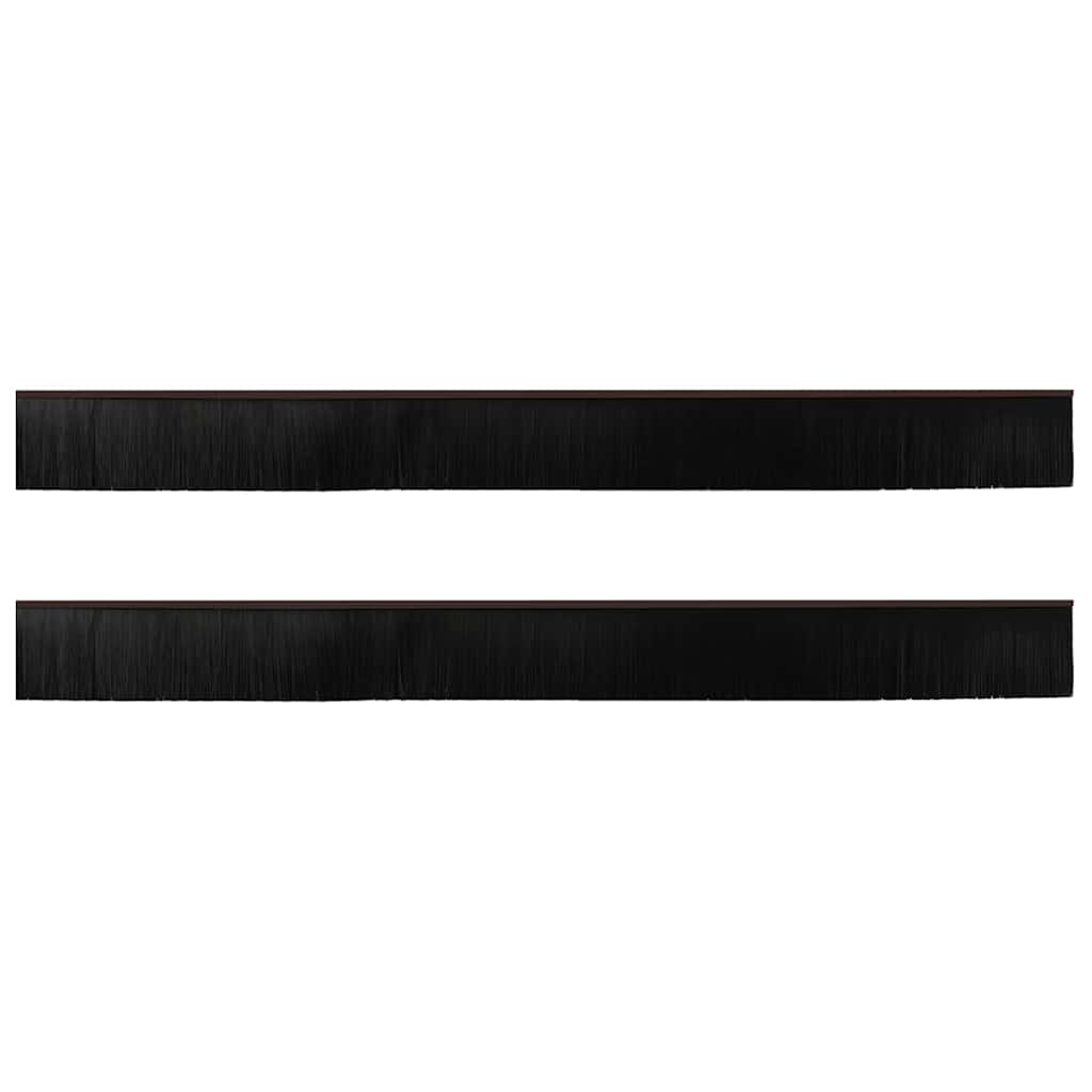 Spazzole per porte a vite 2 pcs Marrone 100 cm