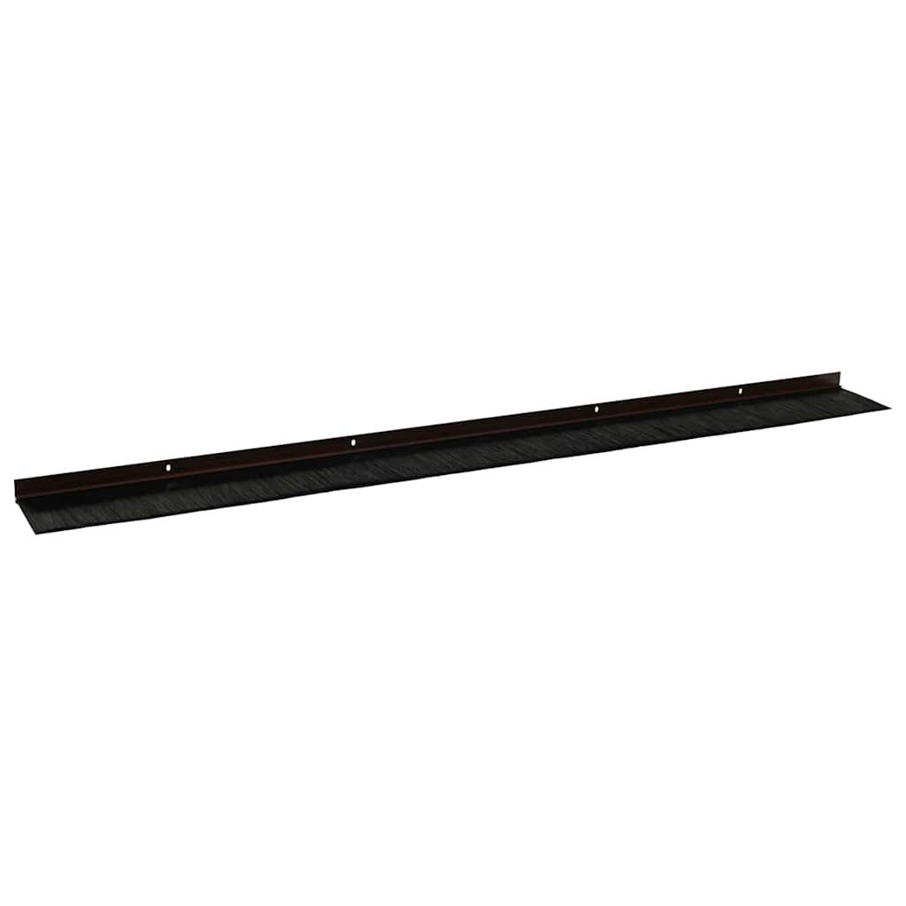 Spazzole per porte a vite 2 pezzi Marrone 100 cm