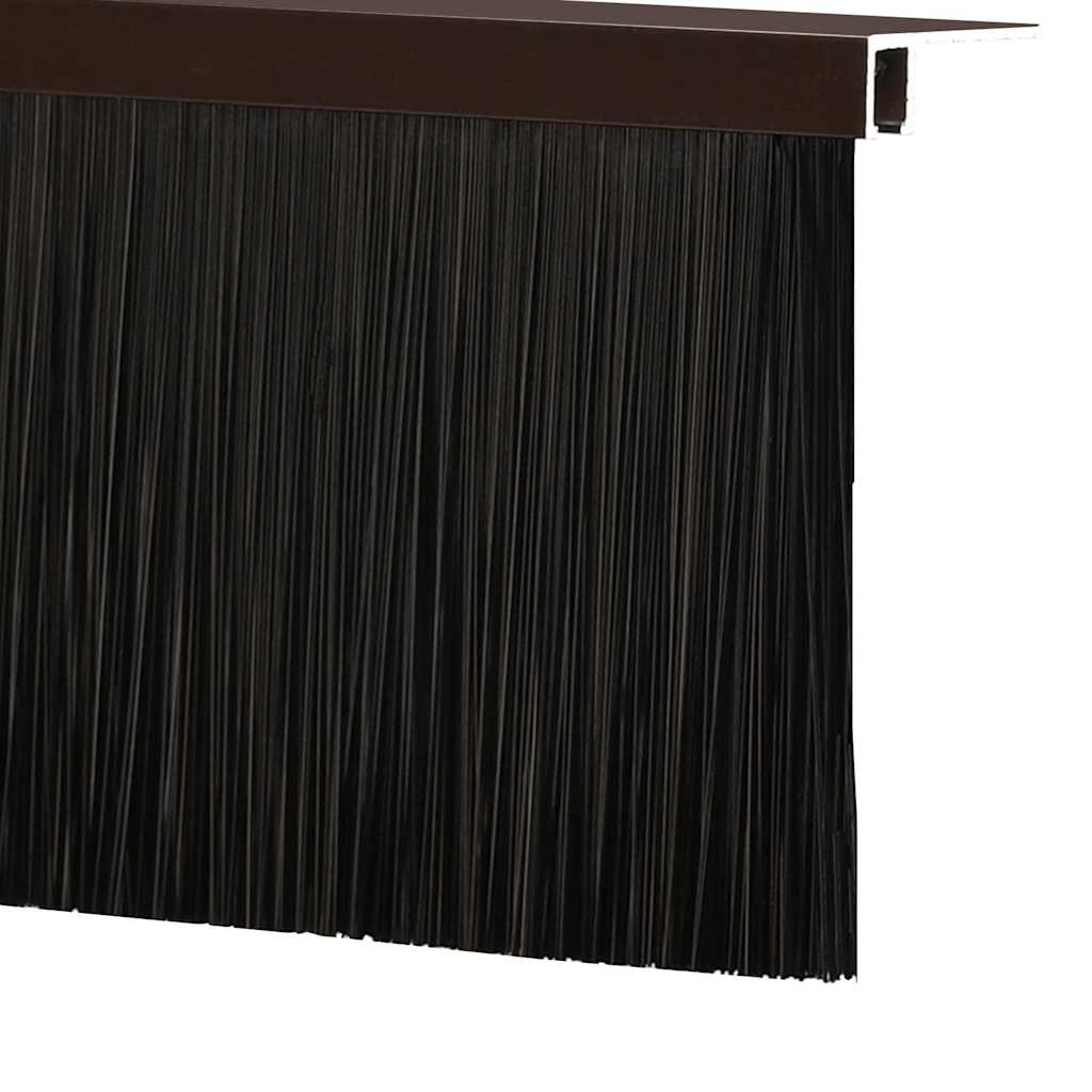 Spazzole per porte a vite 6 pezzi Marrone 100 cm