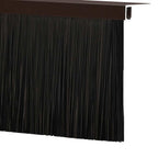 Spazzole per porte a vite 6 pz Marrone 100 cm