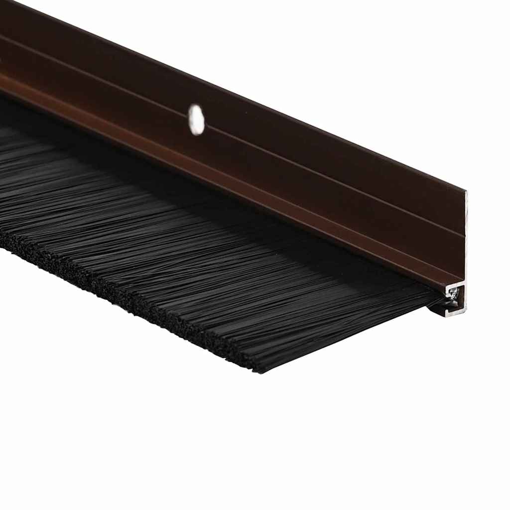 Spazzole per porte a vite 6 pz Marrone 100 cm