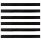 Spazzole per porte a vite 6 pz Marrone 100 cm