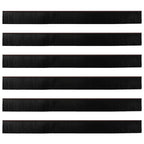 Spazzole per porte a vite 6 pcs Marrone 100 cm