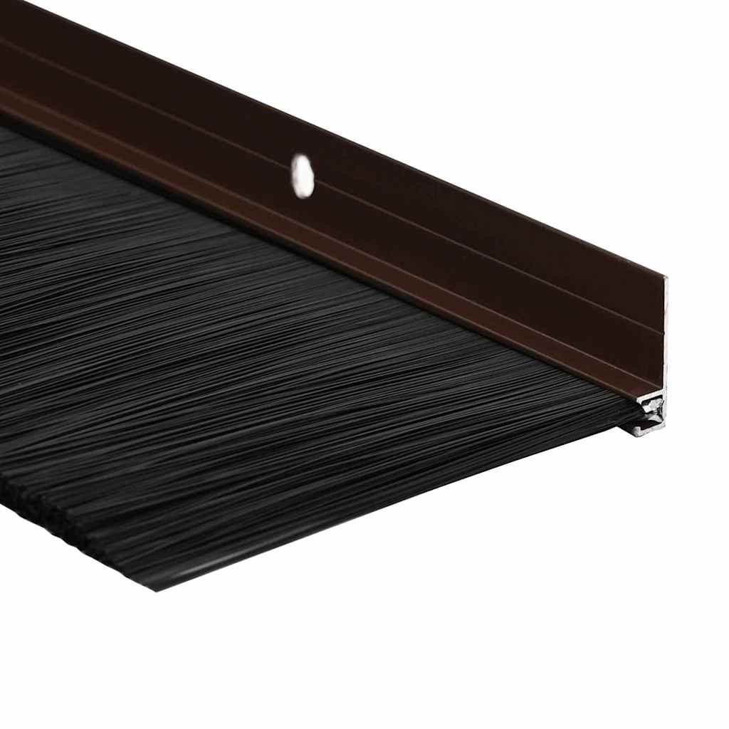 Spazzole per porte a vite 6 pz Marrone 100 cm