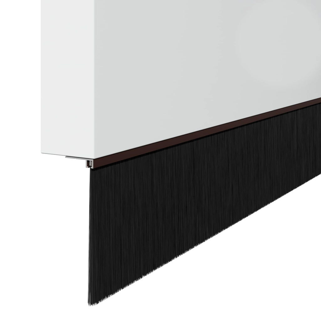 Spazzole per porte a vite 12 pezzi Marrone 100 cm
