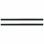 Spazzole per porte autoadesive 2 pcs Argento 100 cm