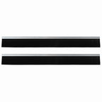 Spazzole per porte autoadesive 2 pezzi Argento 100 cm