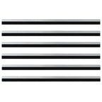 Spazzole per porte autoadesive 6 pcs Argento 100 cm