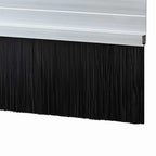 Spazzole per porte autoadesive 12 pezzi Argento 100 cm